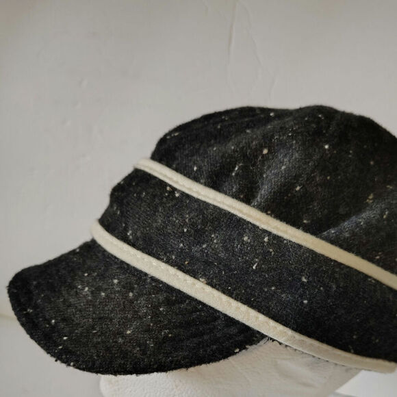 Scala Tweed Cap Black Cream OS - Picture 4 of 6